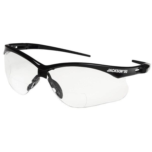 Jackson Safety Safety Glasses Anti-Scratch, Clear Lens, Half-Frame - 50042