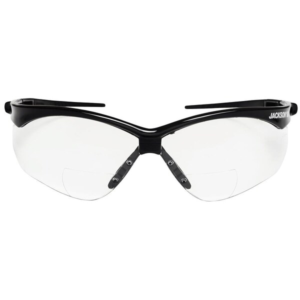 Jackson Safety Safety Glasses Anti-Scratch, Clear Lens, Half-Frame - 50042
