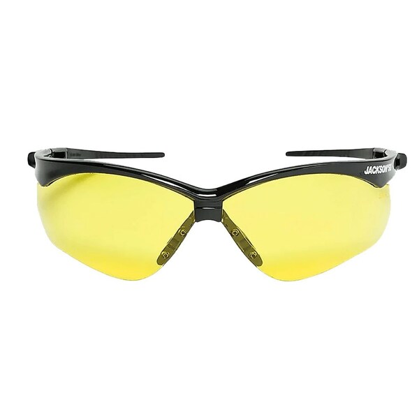Jackson Safety Safety Glasses Anti-Fog, Amber Lens, Half-Frame - 50003