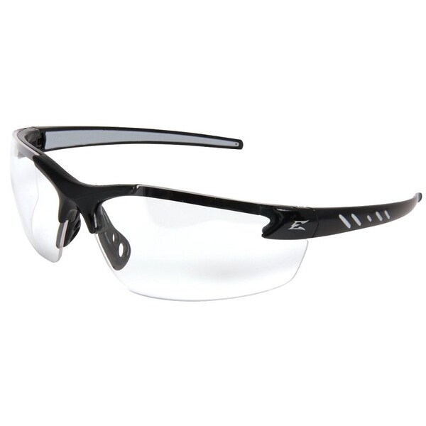Edge Eyewear Zorge G2 Series Safety Glasses, Vapor Shield AntiFog Lens, Nylon Frame, Black Frame - DZ111VS-G2