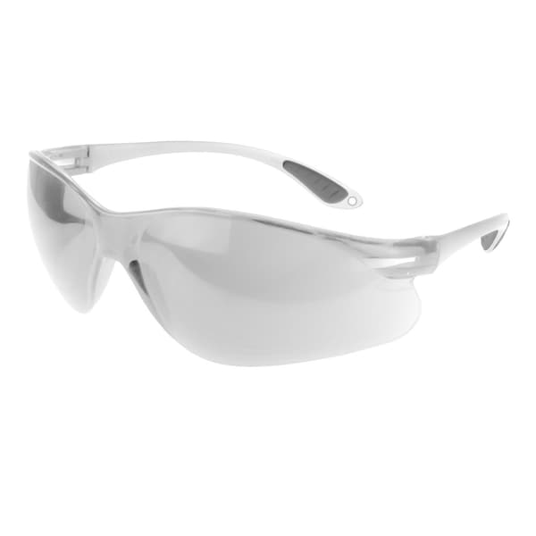 Radians Safety Glasses, Wraparound Clear Polycarbonate Lens, Uncoated,  - PS0110ID