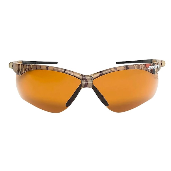Jackson Safety Safety Glasses Anti-Scratch, Bronze Lens, Half-Frame - 50014