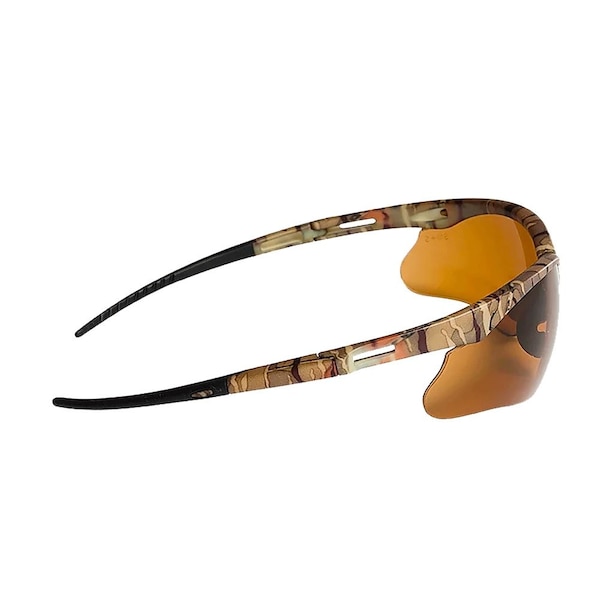 Jackson Safety Safety Glasses Anti-Scratch, Bronze Lens, Half-Frame - 50014