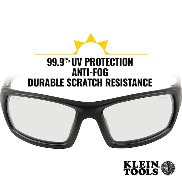 Klein Tools Professional Safety Glasses, Full-Frame, Indoor/Outdoor Lens - 60537