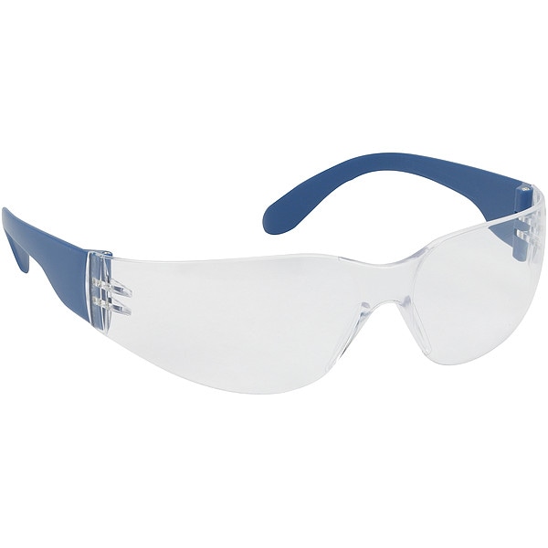 Pip Metal Detectable, Safety Glasses Anti-Fog &  Anti-Scratch, Clear Lens, Frameless, Rimless, 1 PR - 250-01-D520