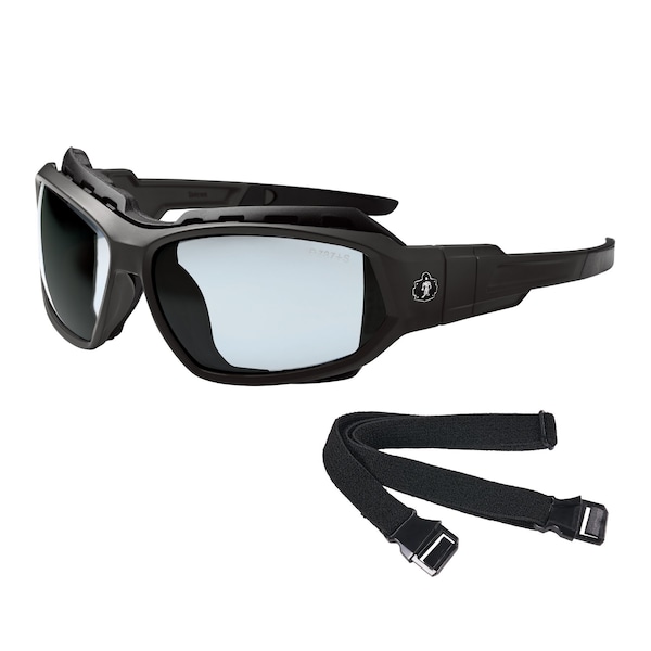 Ergodyne Safety Goggles, Indoor/Outdoor Anti-Fog Lens, Matte Black Frame - LOKI-AFAS