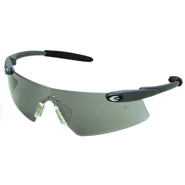 Condor Persuader, Safety Glasses Anti-Scratch, Gray Lens, Frameless, Wraparound - 4EY99