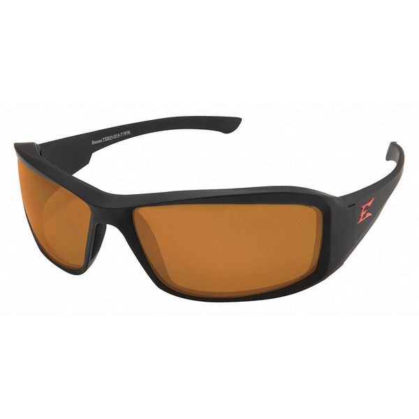 Edge Eyewear Brazeau Torque, Safety Glasses Anti-Scratch, Polarized, Copper Lens, Full-Frame, Traditional - TXB235