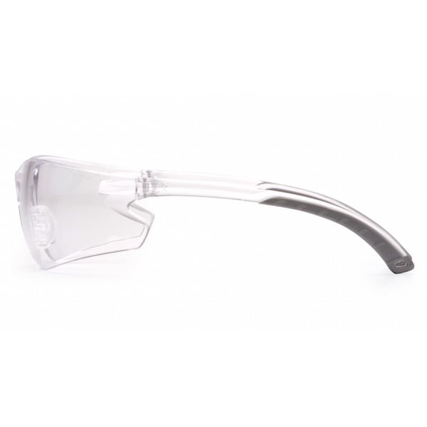 Pyramex Itek Safety Glasses, Anti-Fog, Anti-Scratch, Anti-Static, Frameless, Wraparound, Clear Lens - S5810ST