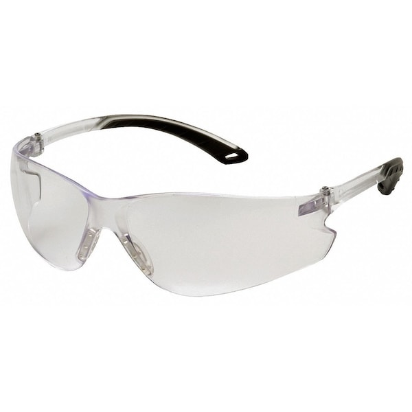 Pyramex Itek Safety Glasses, Anti-Fog, Anti-Scratch, Anti-Static, Frameless, Wraparound, Clear Lens - S5810ST