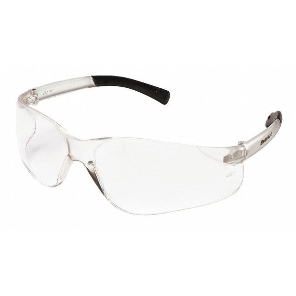 Mcr Safety BearKat, Safety Glasses Uncoated, Clear Lens, Frameless, Wraparound - 26G909