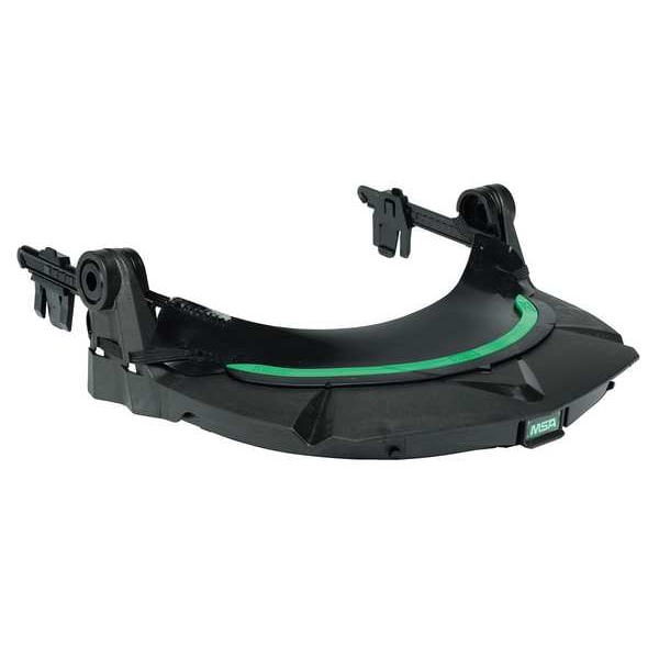 Msa Safety V-Gard Faceshield Frame, Dielectric Protection, Debris Control/Frame, For MSA Slotted Caps, Black - 10115730