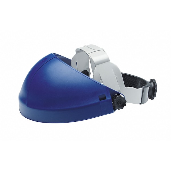 3M Single Crown Headgear for Faceshield, Thermoplastic, Dielectric Protection, Ratchet, Blue - 82501-00000