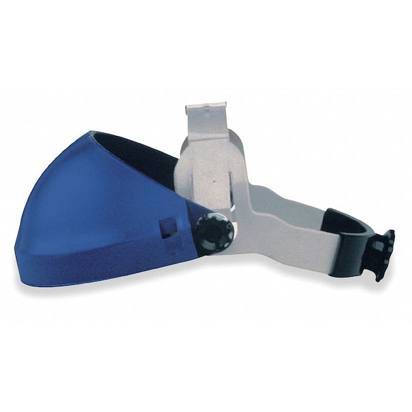 3M Single Crown Headgear for Faceshield, Thermoplastic, Dielectric Protection, Ratchet, Blue - 82501-00000