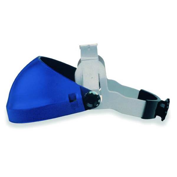 3M Single Crown Headgear for Faceshield, Thermoplastic, Dielectric Protection, Ratchet, Blue - 82501-00000