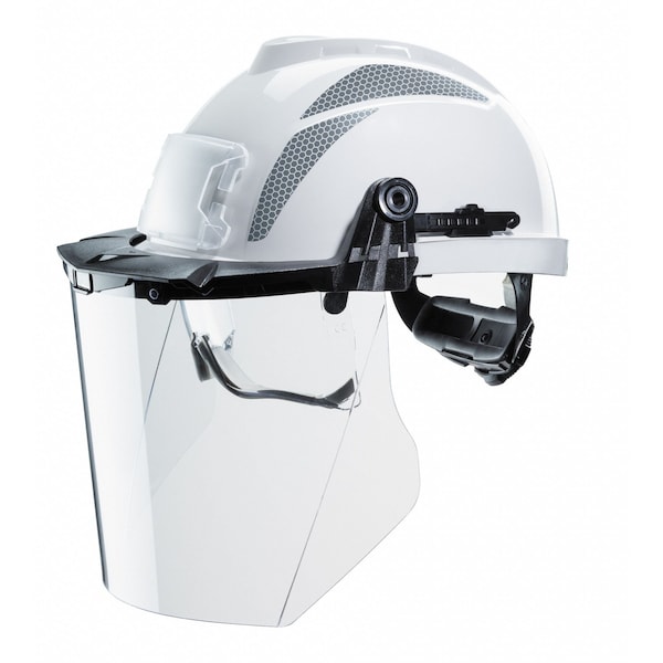 Msa Safety V-Gard Faceshield Frame, Dielectric Protection, Frame, For MSA Slotted Caps, Black - 10121266