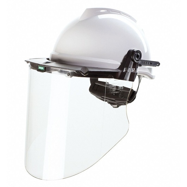 Msa Safety V-Gard Faceshield Frame, Dielectric Protection, Frame, For MSA Slotted Caps, Black - 10121266
