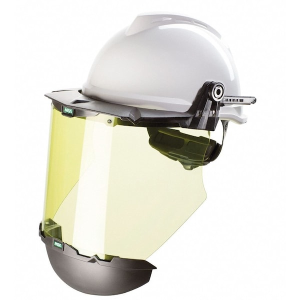 Msa Safety V-Gard Faceshield Frame, Dielectric Protection, Frame, For MSA Slotted Caps, Black - 10121266