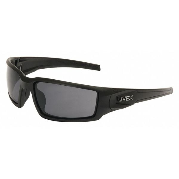 Honeywell Uvex Hypershock, Safety Glasses Anti-Fog & Anti-Scratch, Polarized, Gray Lens, Full-Frame, Wraparound - S2941HS