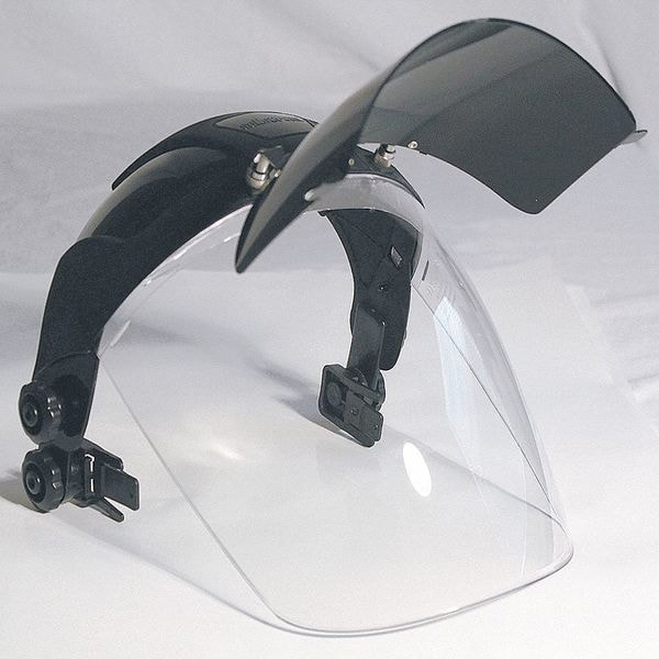 Sellstrom Faceshield Visor, Clear Visor, Polycarbonate, Universal Adapter Suspension, Anti-Fog Lens - S32182
