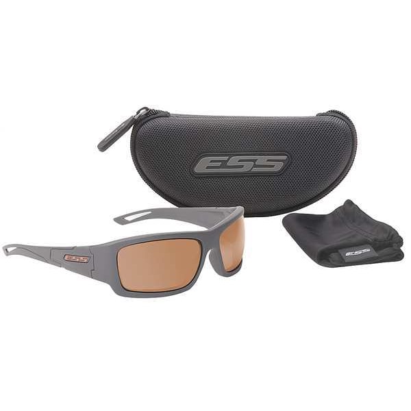 Ess Credence, Safety Glasses Anti-Scratch, Amber Mirror Lens, Full-Frame, Wraparound - EE9015-02