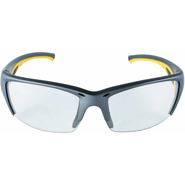 3M 3M Anti-Fog Modern/Sleek Impact-Resistant Safety Glasses Clear Lens Gray/Yellow Frame 1 pc - 90212-HZ4