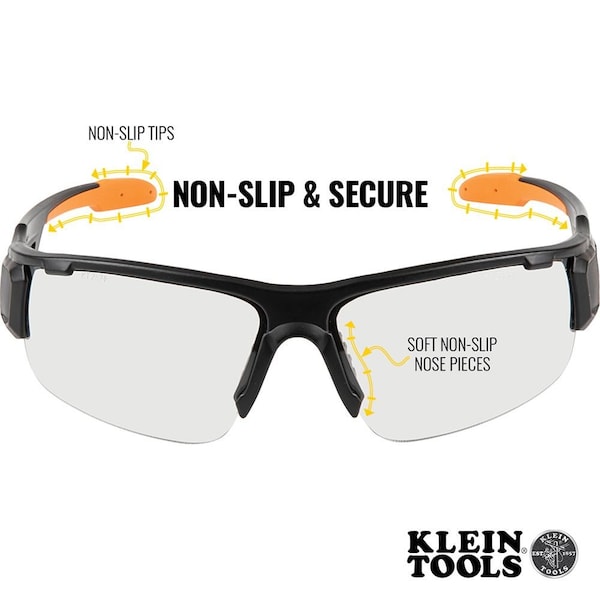 Klein Tools Professional Safety Glasses, Indoor/Outdoor Lens - 60536
