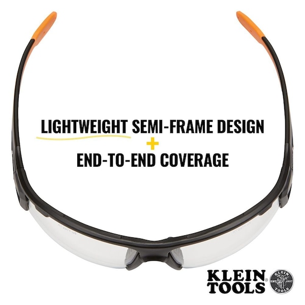 Klein Tools Professional Safety Glasses, Indoor/Outdoor Lens - 60536
