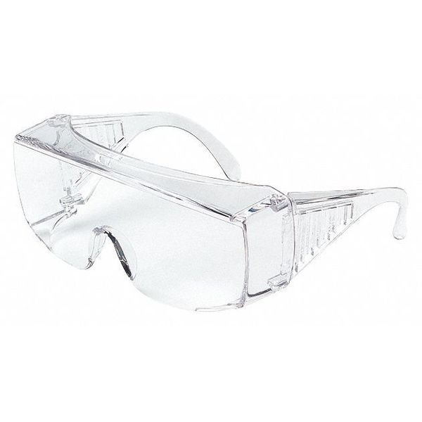 Mcr Safety Yukon, Safety Glasses Anti-Scratch, Clear Lens, Frameless, OTG-Wraparound - 9810XL