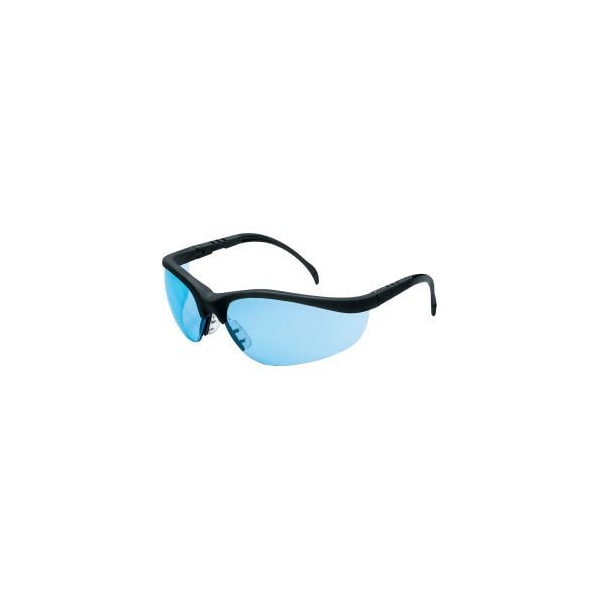 Mcr Safety Light Blue Duramass Hard Coat Lens, Black - KD113