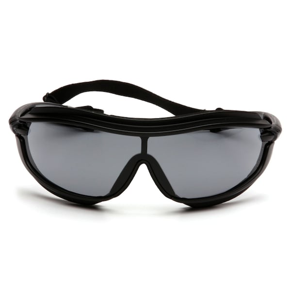 Pyramex XS3 PLUS, Safety Glasses Anti-Fog &  Anti-Scratch, Gray Lens, Full-Frame, Wraparound - SB4620STP