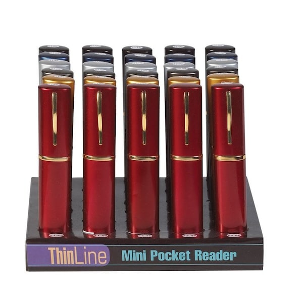 Diamond Visions Diamond Visions Assorted Thinline Tube Reading Glasses 1 pk - THIN TLR30