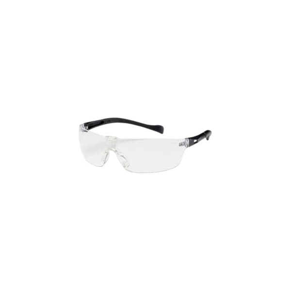 Pip Bouton Optical Monteray II Rimless Safety Glasses, Clear Lens, Anti-Scratch, Black Frame - 250-MT-10070