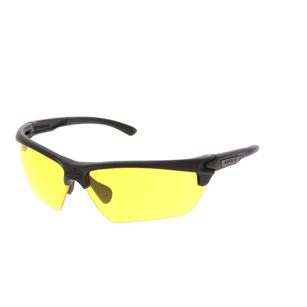 Mcr Safety Safety Glasses, Amber Anti-Fog Lens, Black - T12314P
