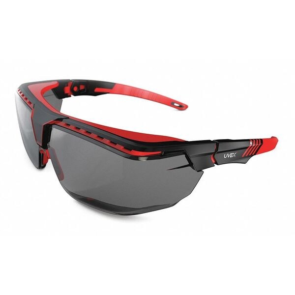 Honeywell Uvex Avatar, Safety Glasses Anti-Reflective, Anti-Scratch, Gray Lens, Half-Frame, Wraparound - S3852