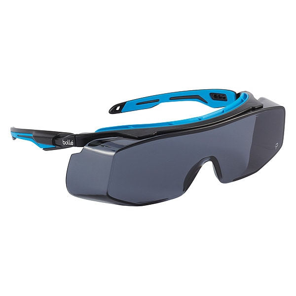 Bolle Safety TRYON OTG, Safety Glasses Anti-Fog, Anti-Static & Anti-Scratch, Gray Lens, Half-Frame, OTG - TRYOTGPSF