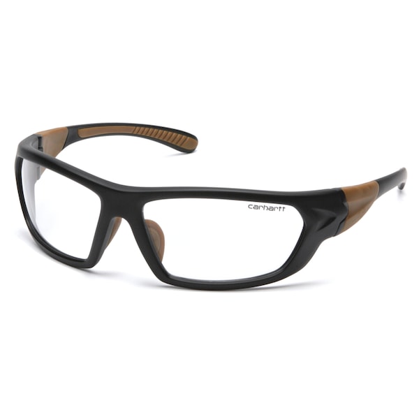 Carhartt Eyewear Carhartt Carbondale Anti-Fog Safety Glasses Clear Lens Black/Tan Frame 1 pc - CHB210DT