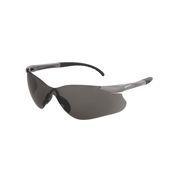 Jackson Safety Safety Glasses Anti-Scratch, Smoke Lens, Frameless - 50028