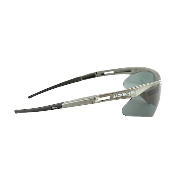 Jackson Safety Safety Glasses Anti-Scratch, Smoke Lens, Frameless - 50028