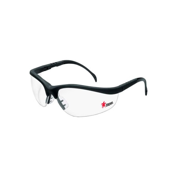 Mcr Safety MCR Safety KD110  Klondike Safety Glasses, Black Frame, Clear Lens, Anti-Fog - KD110**