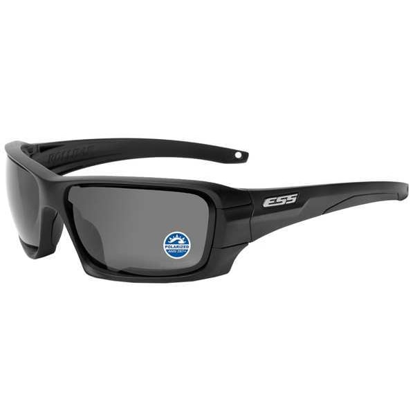 Ess Rollbar, Safety Glasses Polarized, Gray Mirror Lens, Full-Frame, Wraparound - EE9018-04