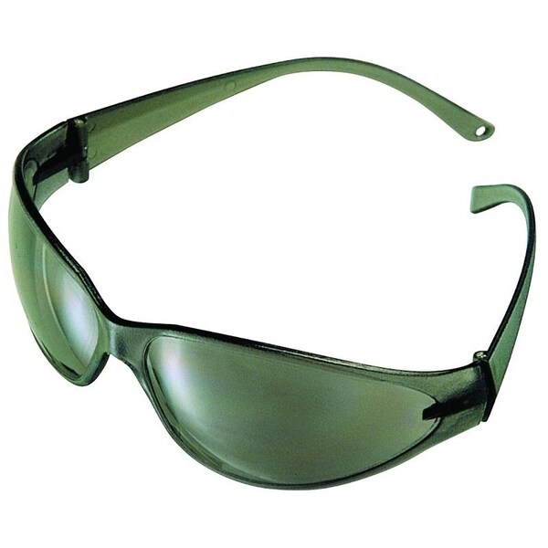 Msa Safety SAFETY WORKS CloseFitting Safety Glasses, AntiFog Lens, Rimless Frame, Black Frame - 10006316