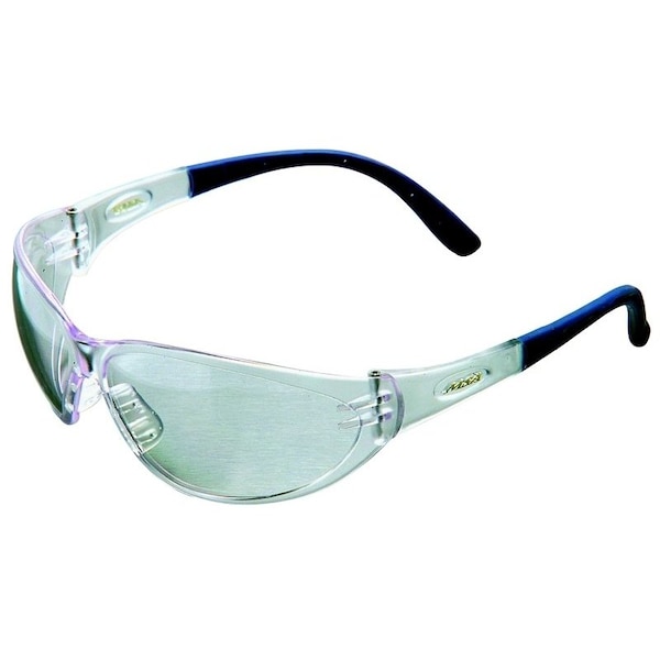 Msa Safety SAFETY WORKS Contoured Safety Glasses, AntiFog, AntiScratch Lens, Rimless Frame - 10041748