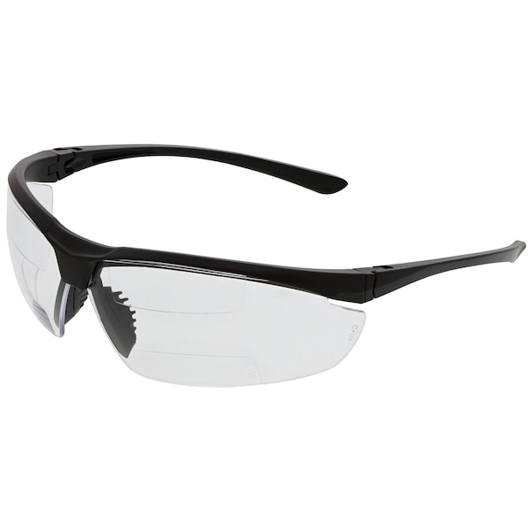 Mcr Safety Glasses, VL2 Clear Dual 1.5 Magnifiers, 12PK - VL23D15