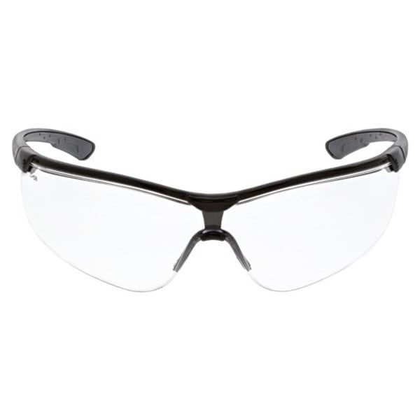 Mcr Safety Klondike KD7, Safety Glasses Anti-Scratch, Clear Lens, Half-Frame, Wraparound - KD710