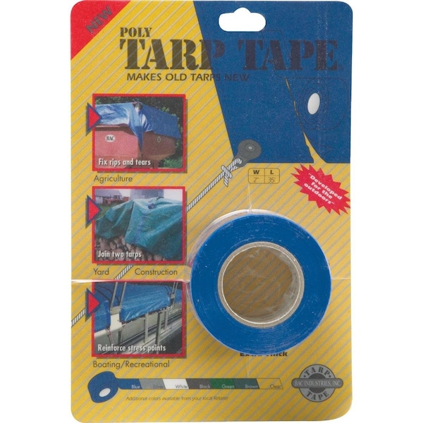 Cinta de reparación para lona azul de 35 pies x 2 pulgadas - TTB