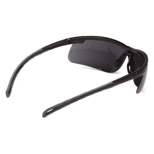 Pyramex Ever-Lite, Safety Glasses Anti-Scratch, Gray Lens, Half-Frame, Wraparound - SB8623D