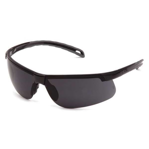 Pyramex Ever-Lite, Safety Glasses Anti-Scratch, Gray Lens, Half-Frame, Wraparound - SB8623D