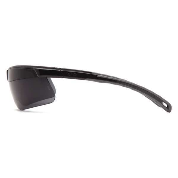 Pyramex Ever-Lite, Safety Glasses Anti-Scratch, Gray Lens, Half-Frame, Wraparound - SB8623D