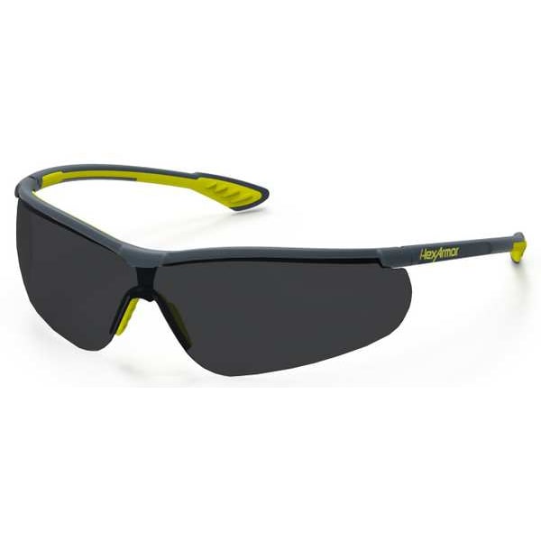 Hexarmor VS250, Safety Eyewear Anti-Fog &  Anti-Scratch, Photochromatic Lens, Half-Frame, Wraparound - 11-15008-08
